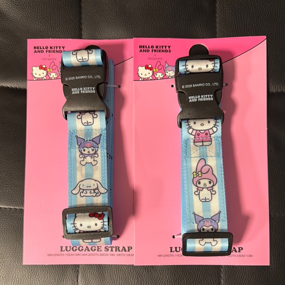 Hello Kitty and Friends x Primark Luggage Strap Set of 2